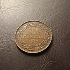 1917 Canada Large Cent (Gd7) King George V Canadian Penny Copper Coin Cent