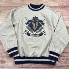 Vintage Vail Colorado Ski Crewneck Sweatshirt Size M Signal Sports Made In USA