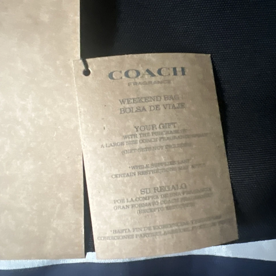 Bolso de fin de semana Coach con fragancia grande negro de poliéster nuevo con etiquetas Foto 4 de 4