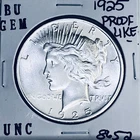 1925 P BU GEM PEACE SILVER DOLLAR UNC MS+++ U.S. MINT RARE COIN 8652