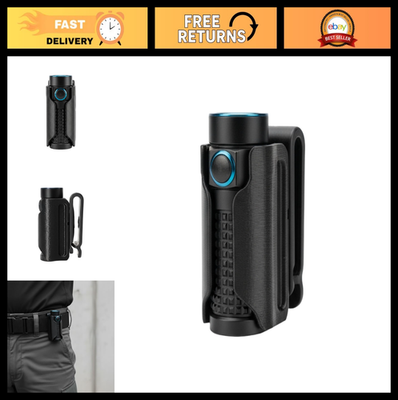 olight flashlight holder Holster for I3S EOS Sturdy Black Fabric Holster Fixed Lock Clip For