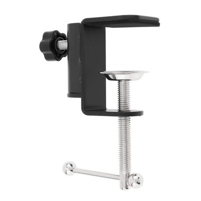 RTNLIT Universal C Shape Table Mount Clamp for Microphone Suspension Black