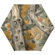 Camouflage Camo Military Grunge Folding Umbrella for Rain Sun Travel Mini Lig...