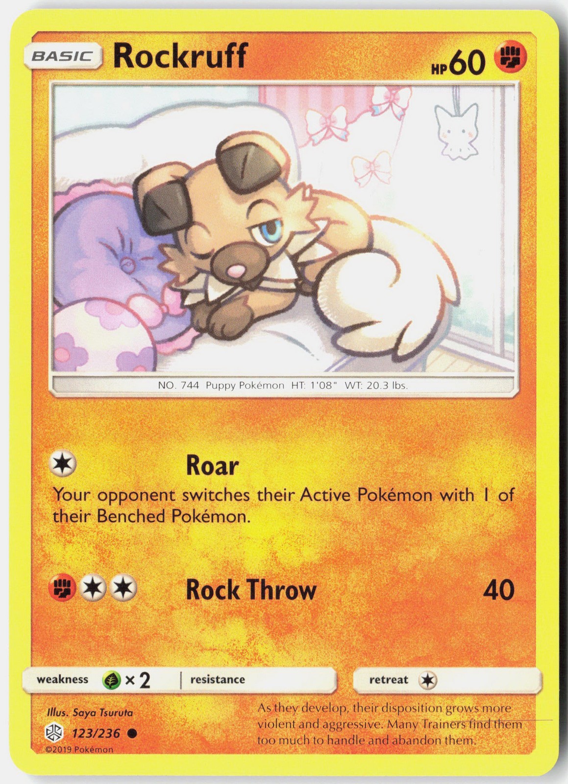 SM - Cosmic Eclipse #123/236 Rockruff