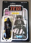 1983 Kenner Star Wars ROTJ Darth Vader Card Back 77 Back W/ 1977 Action Figure!