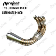 Exhaust Shorty Pipe Header Sidewinder DRAG RACES Competition SUZUKI GSX R 1000