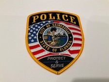 Gainesville police Full color flag patch state Florida FL