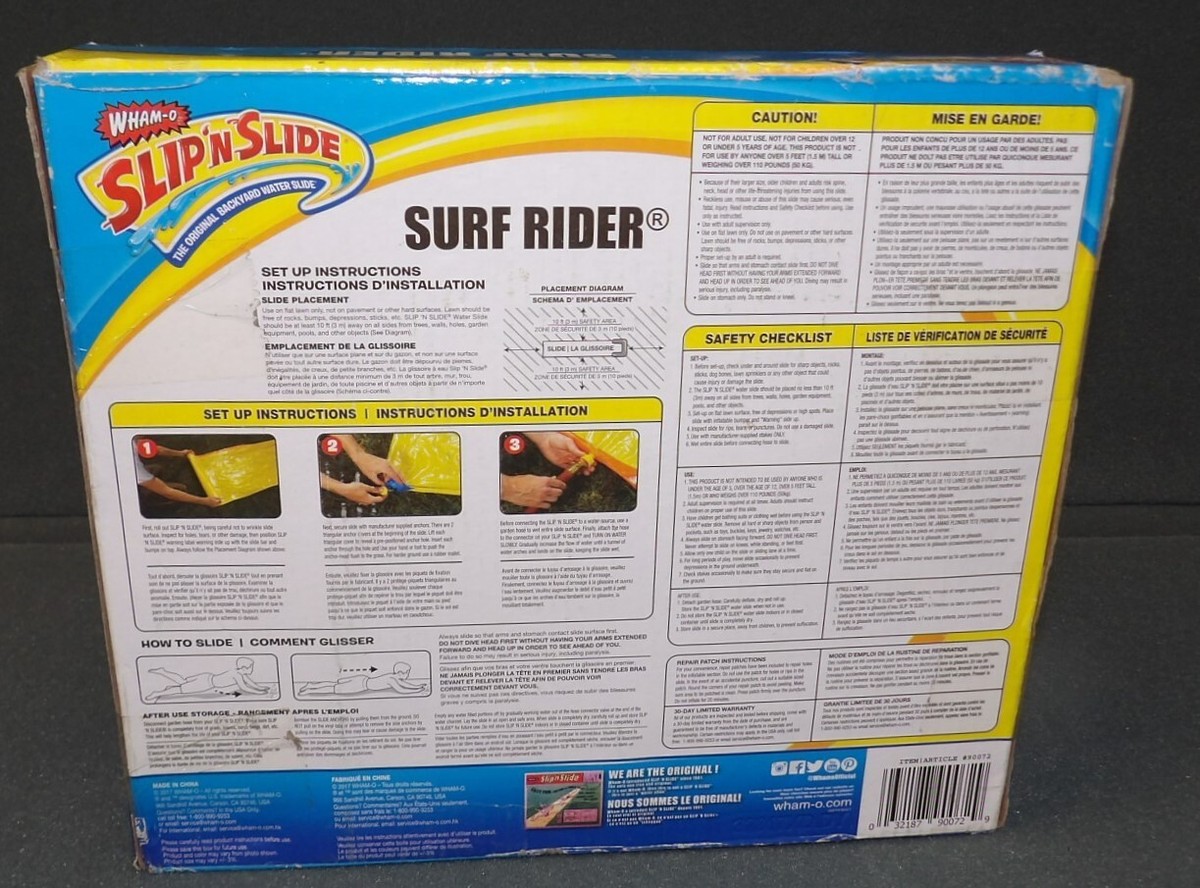 Wham-O Slip & Slide Surf Rider Outdoor Water Slide - Sealed