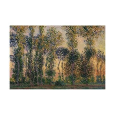 Claude Monet - Poplars at Giverny (1888) Hand-painted Oil Painting Wall Art