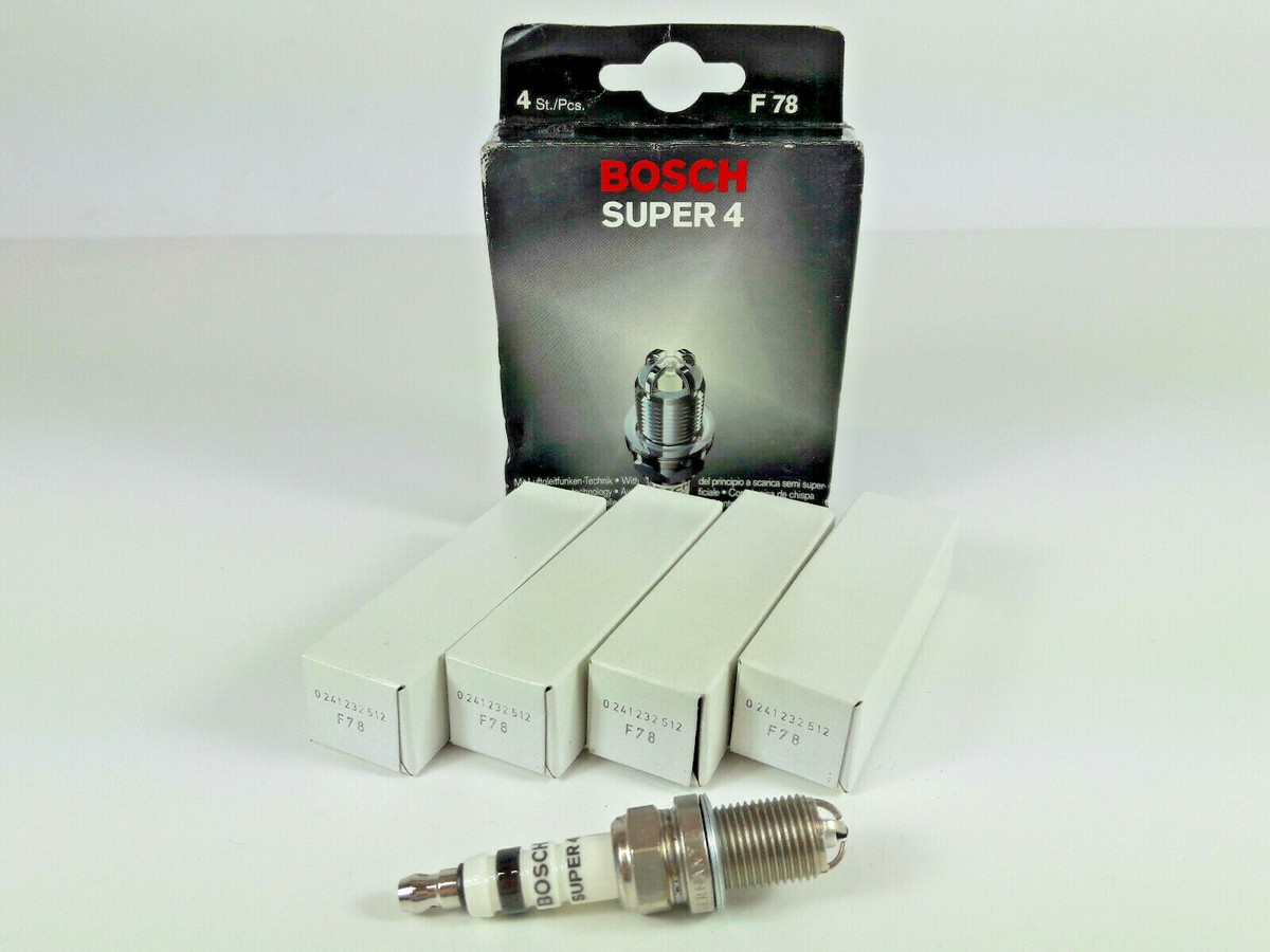 1x BOSCH Spark Plug F78 0241232512 SUPER4 | eBay