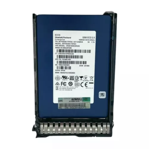 875513-B21 875657-001 HPE 1.92TB SATA 6G RI 2.5" SFF SC G8 G9 Gen10 Server SSD - Picture 2 of 3
