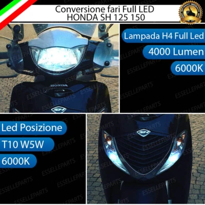 KIT A LED HONDA SH 125 150 2005-2008 ANABBAGLIANTE ABBAGLIANTE H4 POSIZIONE T10