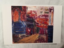 FRANK AUERBACH podpisana karta artystyczna autograf autograf podpisany