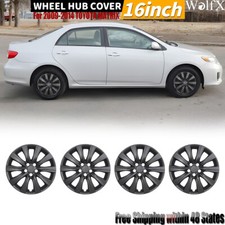 Set Of 4 For 2009-2014 Toyota Matrixtoyota Corolla 16 Wheel Rims Cover Snap On