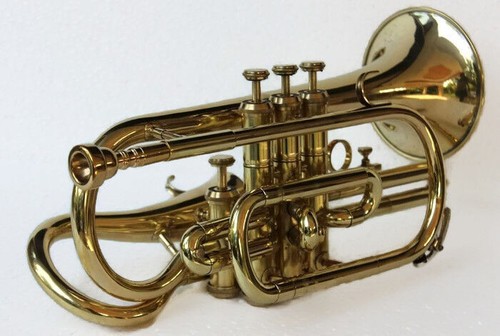 Bugle Flugelhorn Neuf 3 Pistons Laiton Bb, étui Et Embouchure Inclus