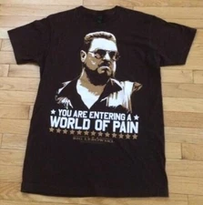 The Big Lebowski You Are Entering A World Of Pain Walter Sobchak T-Shirt Size M