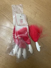 5 New Saltwater Red Bullethead Jigs 1.5 oz Fishing Lures