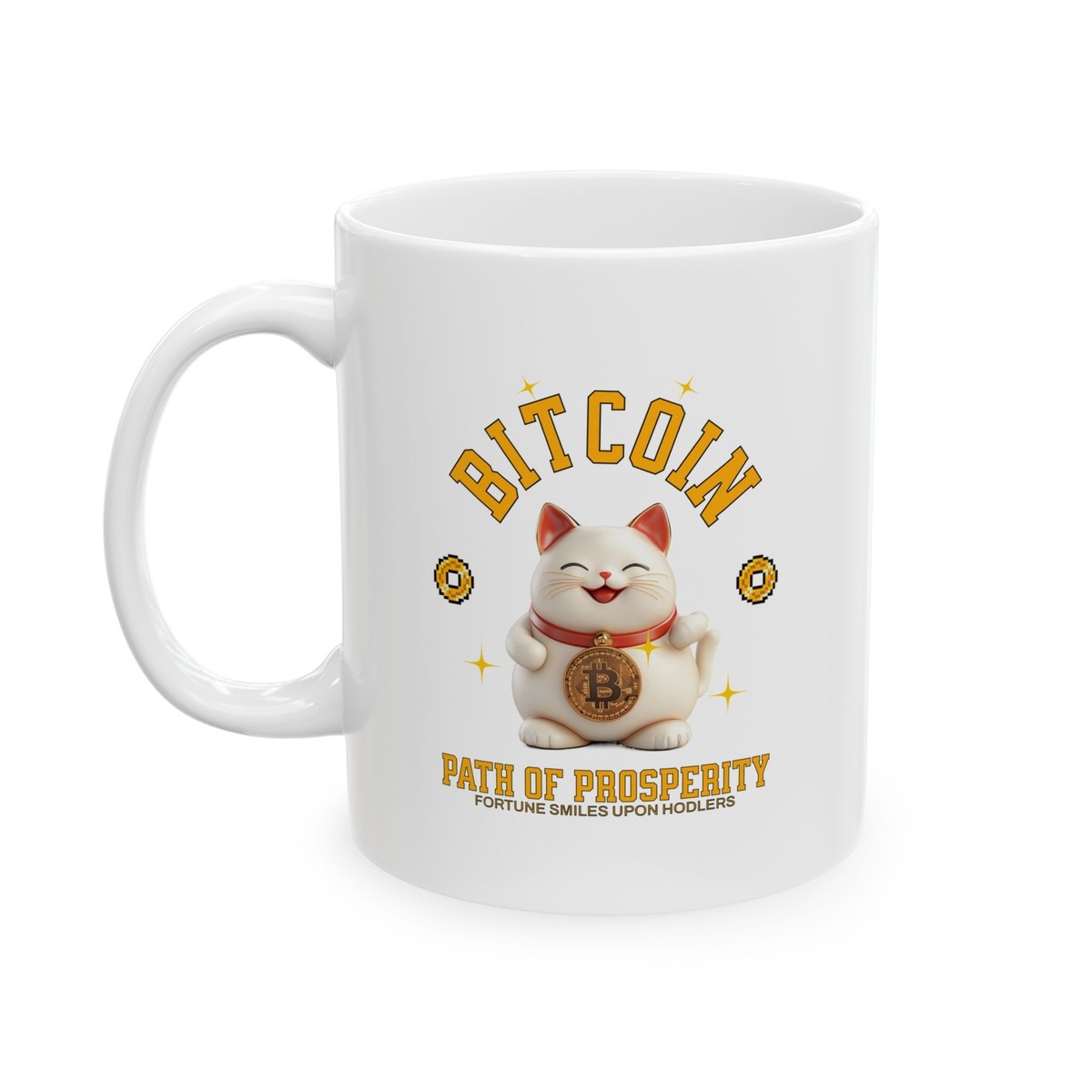 Good Fortune Bitcoin BTC Cat Mug, (11oz, 15oz - Crypto, Office Mug, HODL,  Gift | eBay