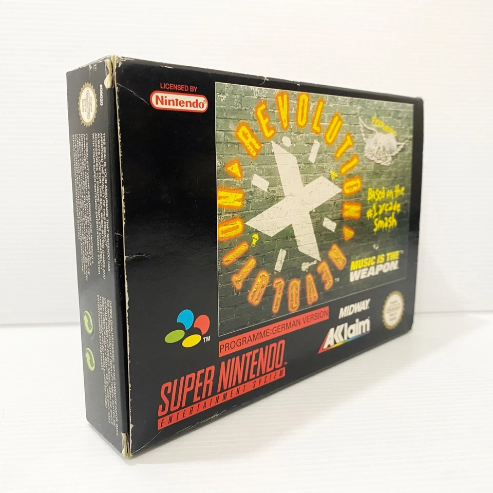 X Revolution + Box, Manual, Insert CIB - Nintendo SNES - Tested & Working - Image 2 of 4