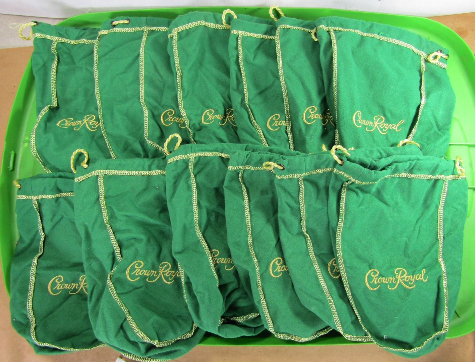 GREEN CROWN ROYAL BAG 9