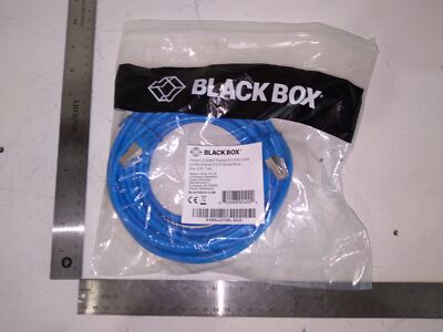 BLACKBOX CATEGORY 6 250MHZ SHIELDED PVC PATCH CABLE 26AWG BLUE 25FT-7.5CM
