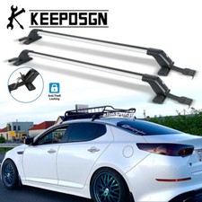 For Kia Optima Car Top Roof Rack Cross Bars Cargo Carrier Luggage Aluminum Lock