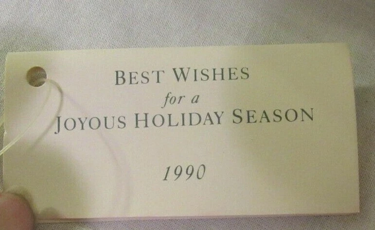 MARSHALL FIELD'S - DAYTON'S HUDSON'S 6 Paper Mache Ball 1990 ORNAMENT With TAG - Image 4 of 4