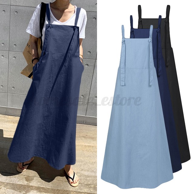 baggy pinafore dress