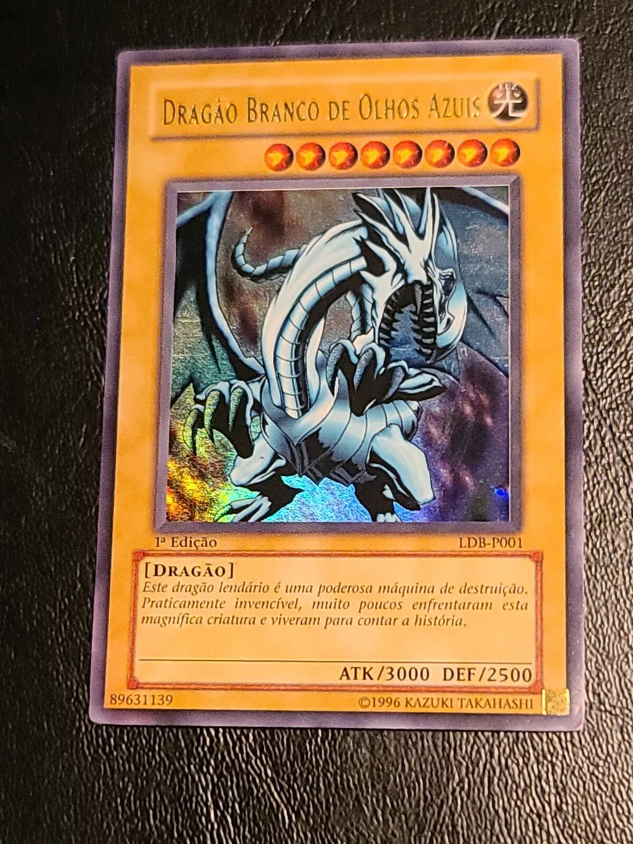 Yu-Gi-Oh - Blue-Eyes White Dragon Portuguese LOB-001 1st Edition