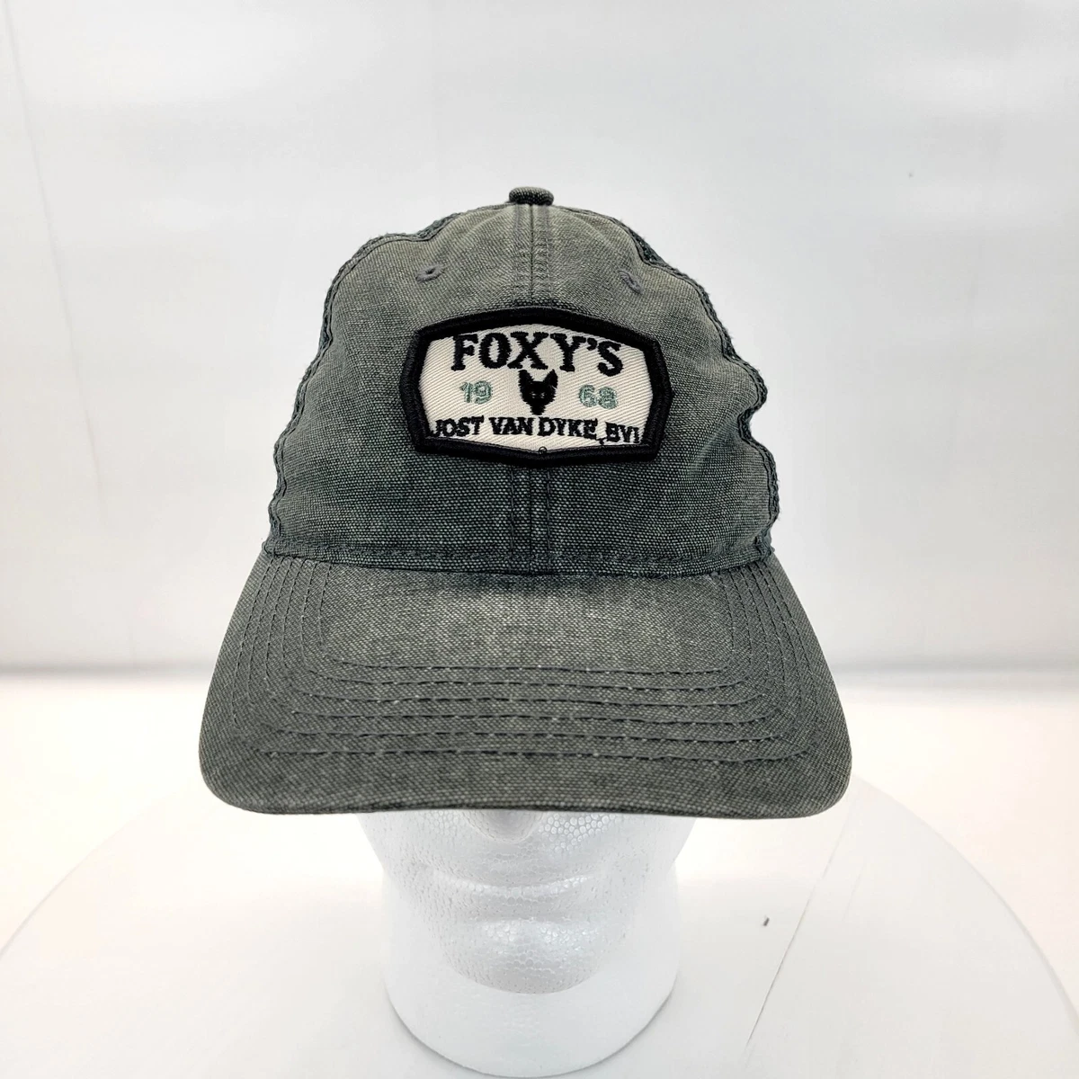 Foxy s Jost Van Dyke BVI 1968 Classic Cut Meshback Hat Cap AHEAD