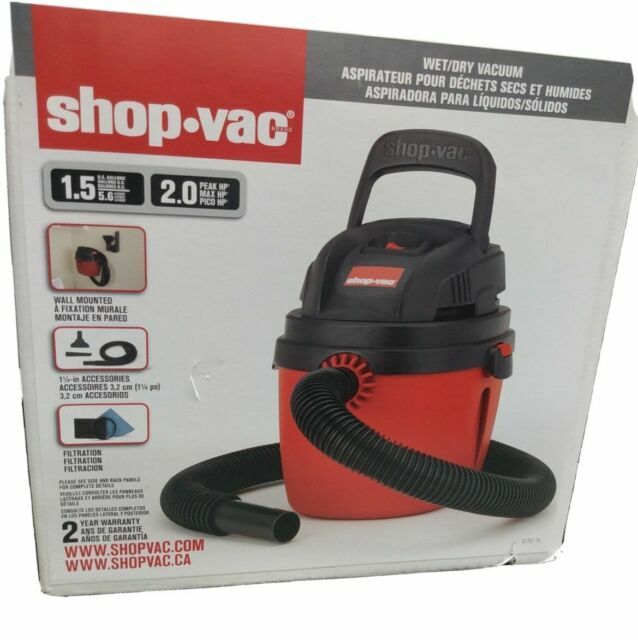 Shop-Vac 203-01-00 1.5-Gallon Vacuum Cleaner - Black/Red for sale online |  eBay
