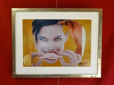 Franz West 2003 Surreale Kunst Platonischer Mond Gerahmtes Foto Orange Wanddeko Gesicht