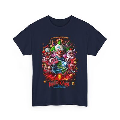 Killer Klowns From Outer Space Movie T Shirt Unisex Heavy Cotton Tee