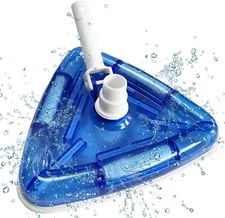 11" Weighted Pool Vacuum Head, Pool Cleaners Vacuum Head with Nylon Side Bristle