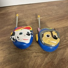 Paw Patrol Kid's Walkie Talkie Set Marshall Chase Spinmaster Untested