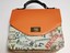 thumbnail 1 - SONOVI Orange Faux  Leather Tote Bag Women Handbag 