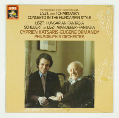 Liszt Hungarian Fantasia Schubert Wanderer-Fantasia Vinyl Cyprien Katsaris 1982