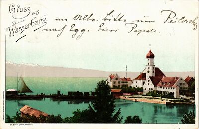 CPA AK Gruss aus WASSERBURG a. BODENSEE LITHO GERMANY (866428)