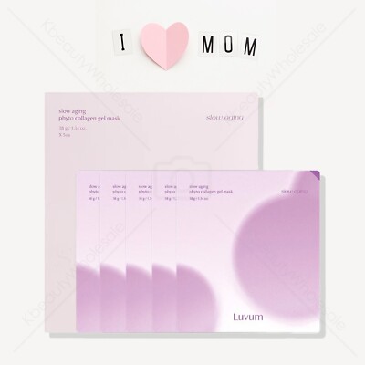 [LUVUM] Slow Aging Phyto Collagen Hydrogel Gel Mask 5 Sheets, Mother s Day Gift