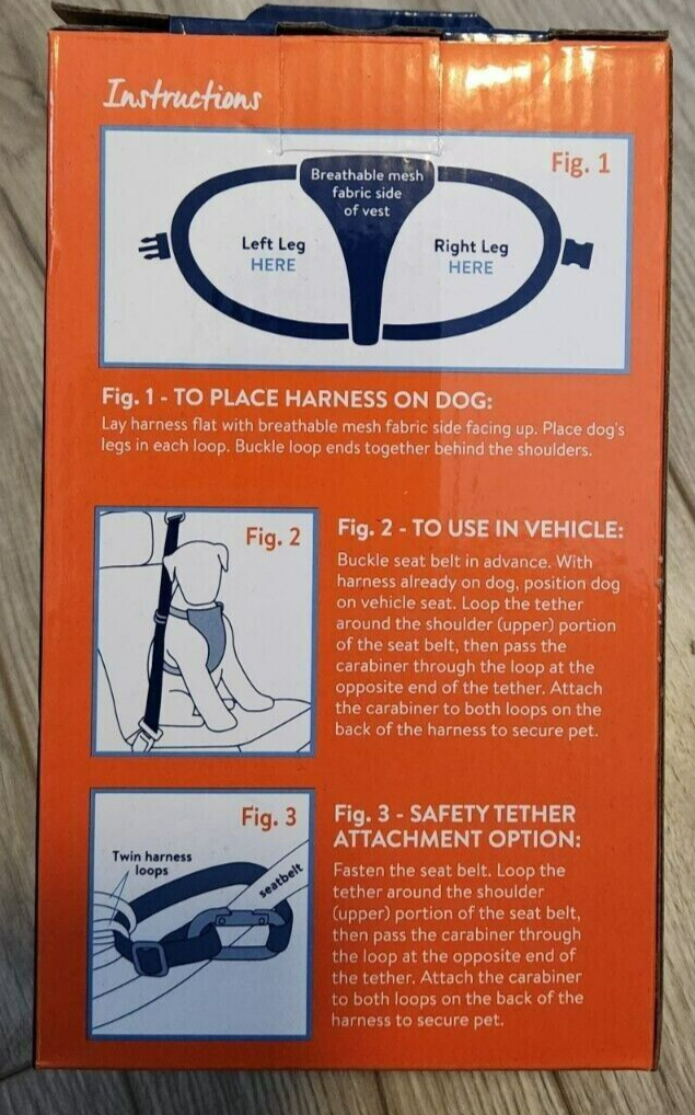 Top Paw Travel Dog Harness for Dogs Size Xlarge 60 to 120 Lbs Pet for