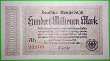 FREE POSTAGE, G/07/5, Germany, 100,000,000 Marks, Emergency issue, 1923, Unc.