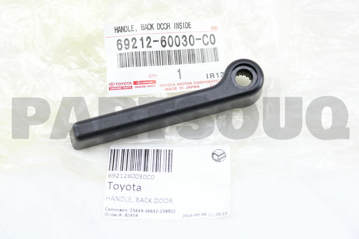 6921260030C0 Genuine Toyota HANDLE, BACK DOOR INSIDE 69212-60030