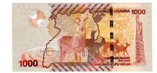 Uganda UGANDA Billet 1000 Shillings 2010 P49 Deer Gazelle NEW UNC