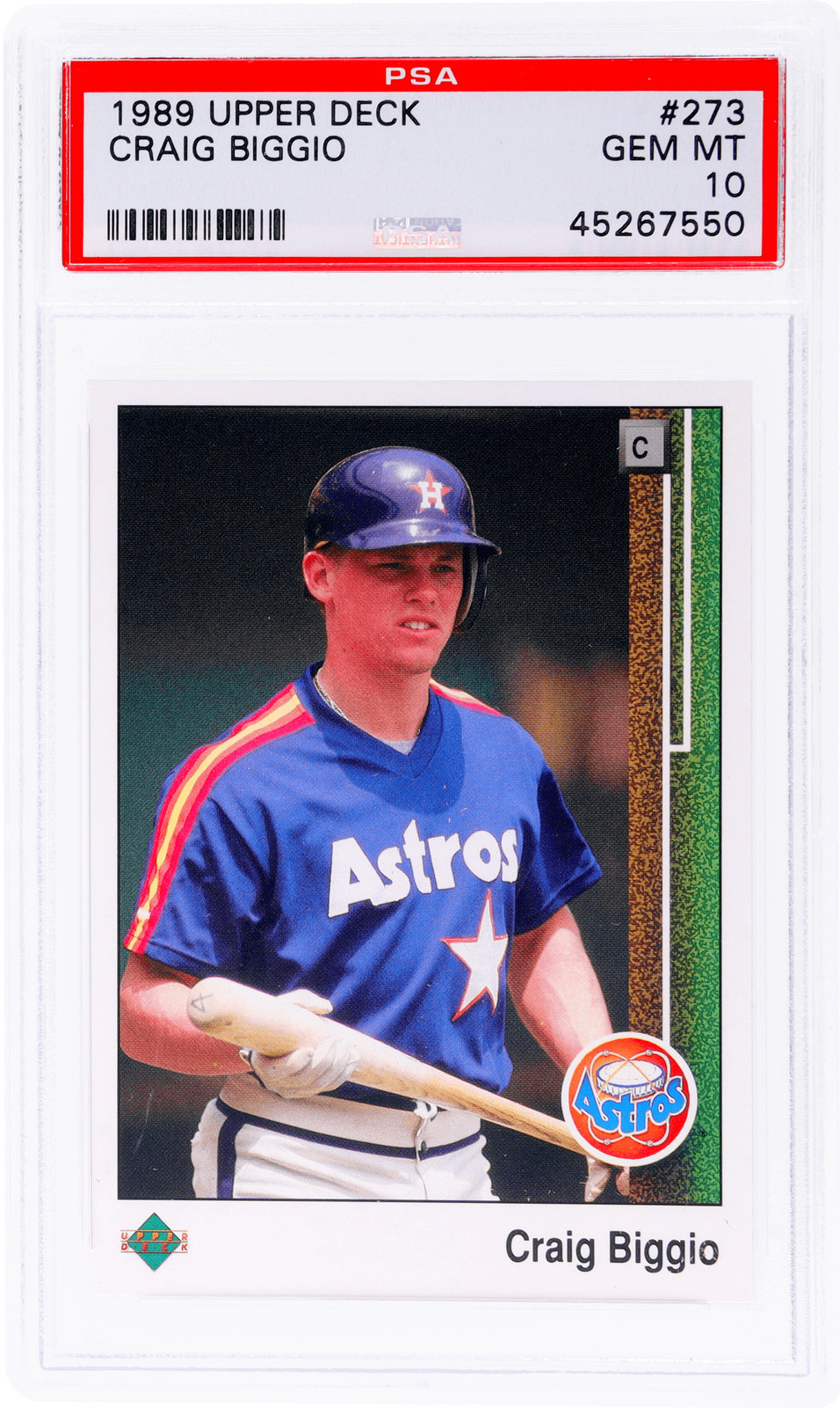1989 Upper Deck Craig Biggio #273 PSA 10