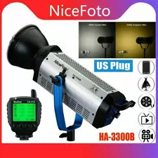 NiceFoto HA-3300B 330W LED Light Daylight COB-Balanced Continuous Video Light RF