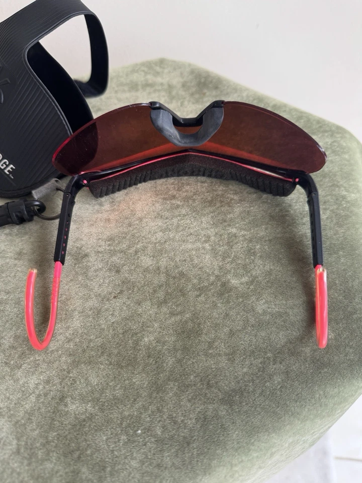 Escudo deportivo retro vintage años 80 90 Bolle Edge 2 diseñador completo con estuche Foto 3 de 4