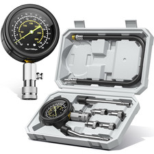 Professional Compression Tester Kit 300 Psi Triple-scale Gauge With 8-piece Set Professional Compression Tester Kit 300 Psi Triple-scale Gauge With 8-piece Set