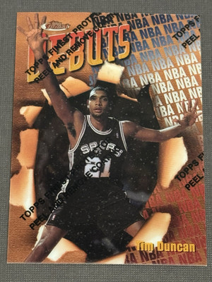 1997-98 Finest Refractor Common Tim Duncan #101 Spurs HOF Rookie RC