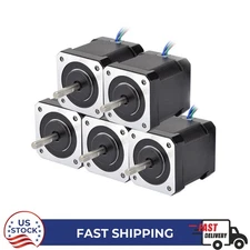 STEPPERONLINE 5PCS Nema 17 Stepper Motor 84oz.in 2A 12V 48mm 17HS19-2004S1