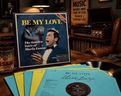 Vintage Mario Lanza Be My Love 6 LP Vinyl Box Set Reader's Digest Collector's Ed